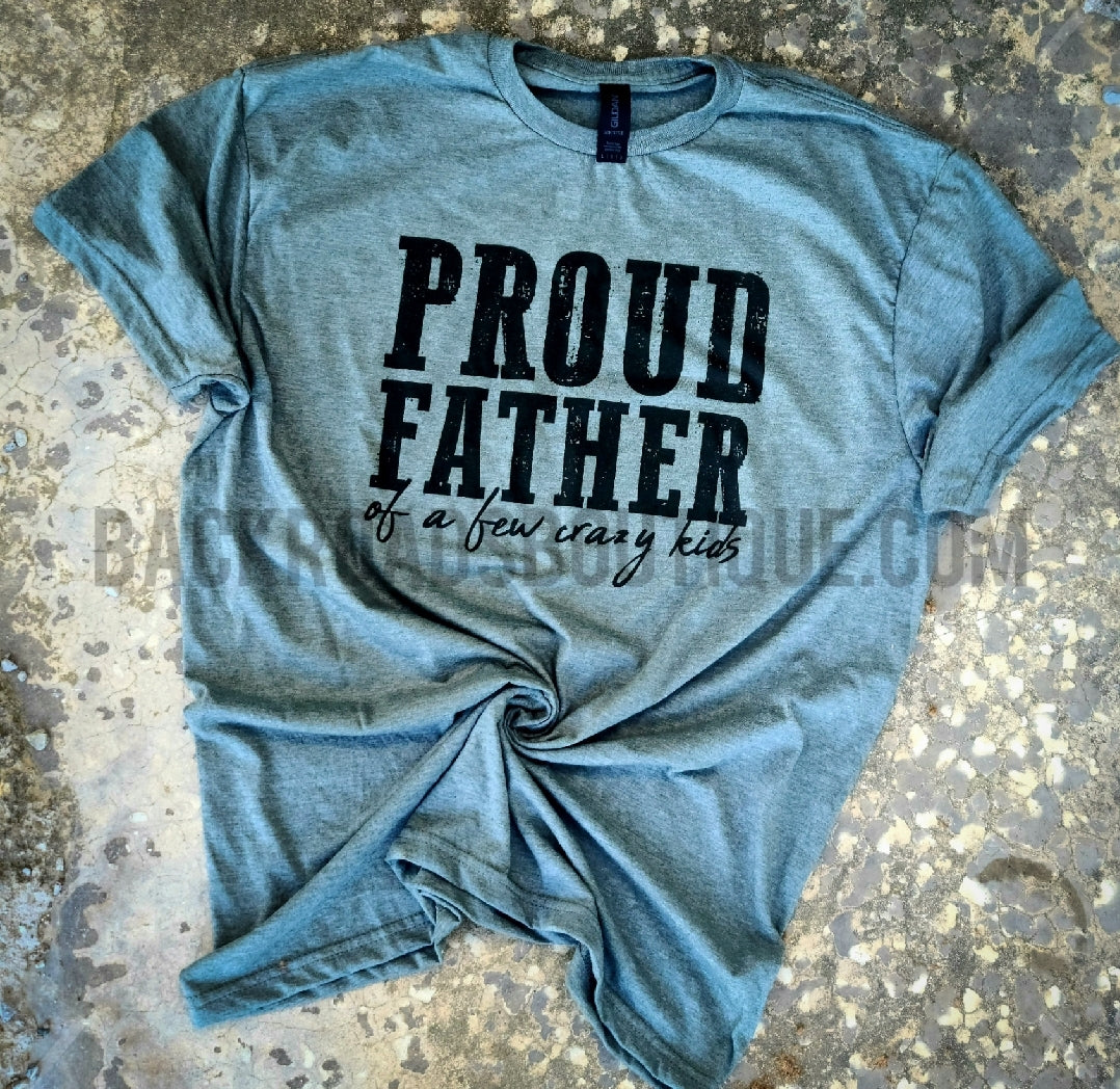 Proud Father Screen Print Transfer - 8.75 x 9.5 Inches