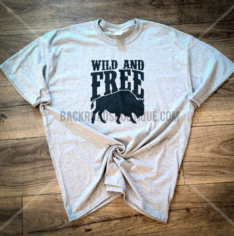 Youth Wild And Free Screen Print Transfer - 5 x 5 Inches - Also Available In Adult